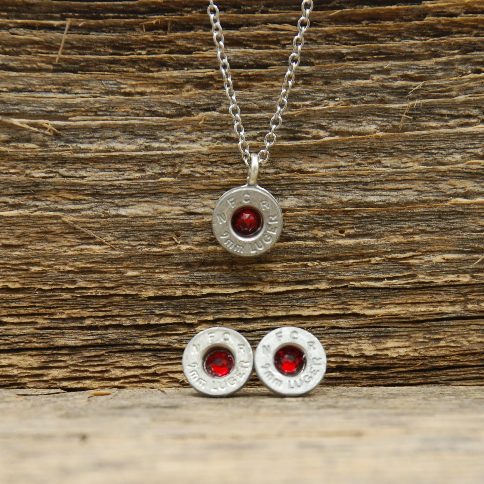 Birthstone Necklace & Earring Set - Pretty Hunter