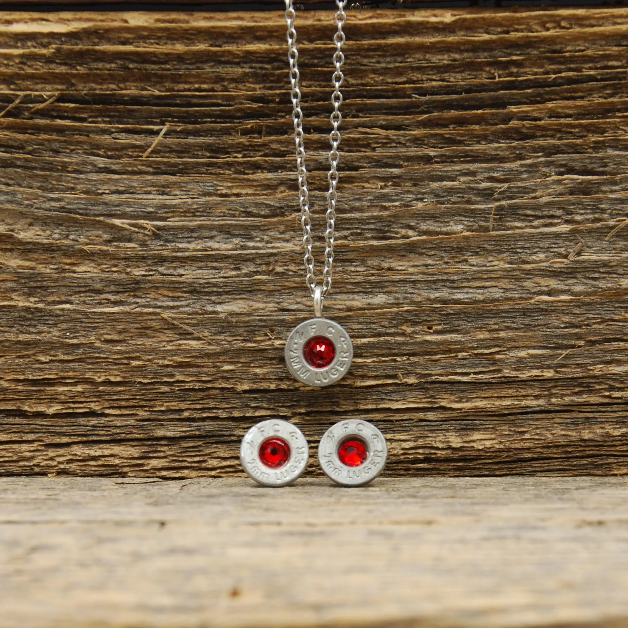Birthstone Necklace & Earring Set - Pretty Hunter