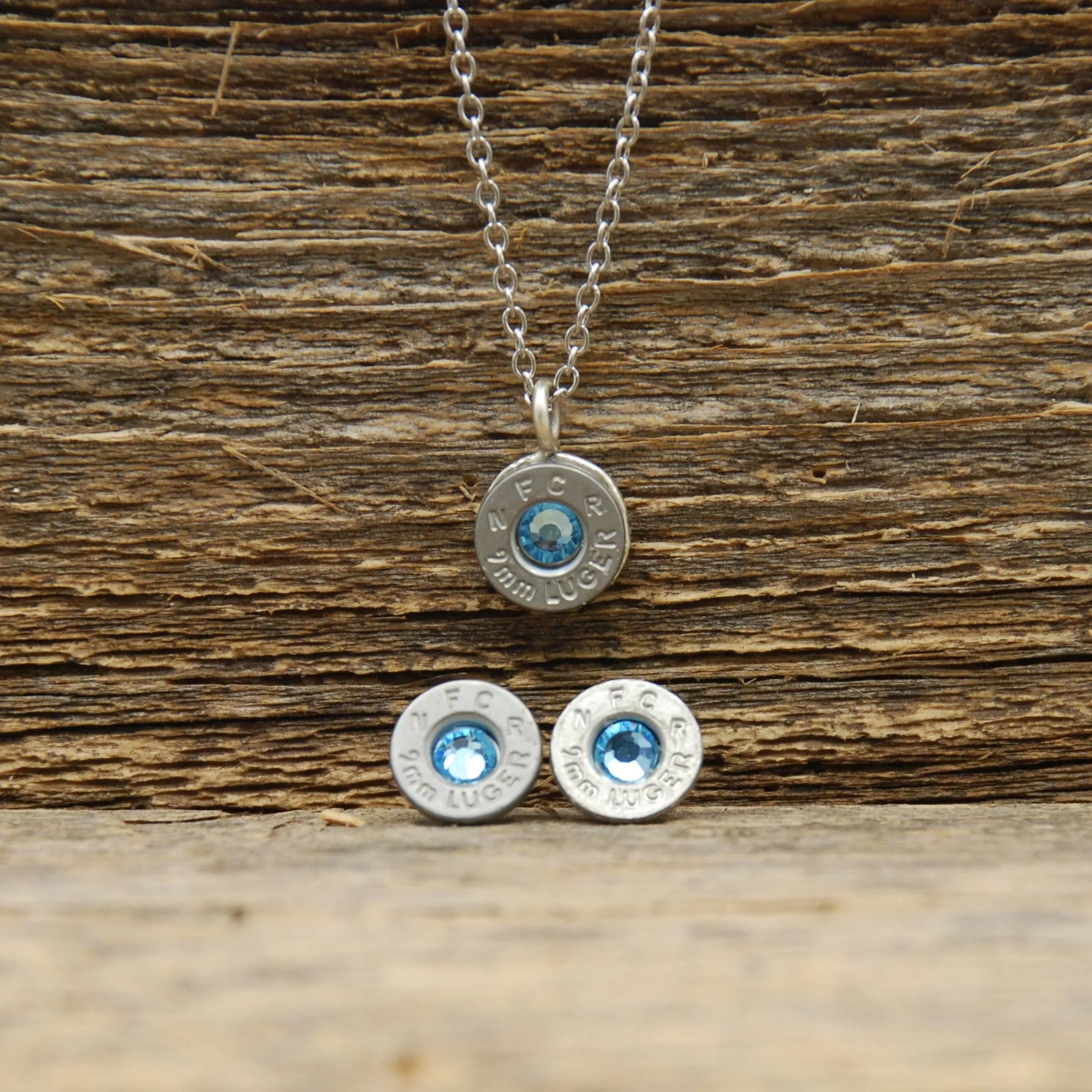 Birthstone Necklace & Earring Set - Pretty Hunter