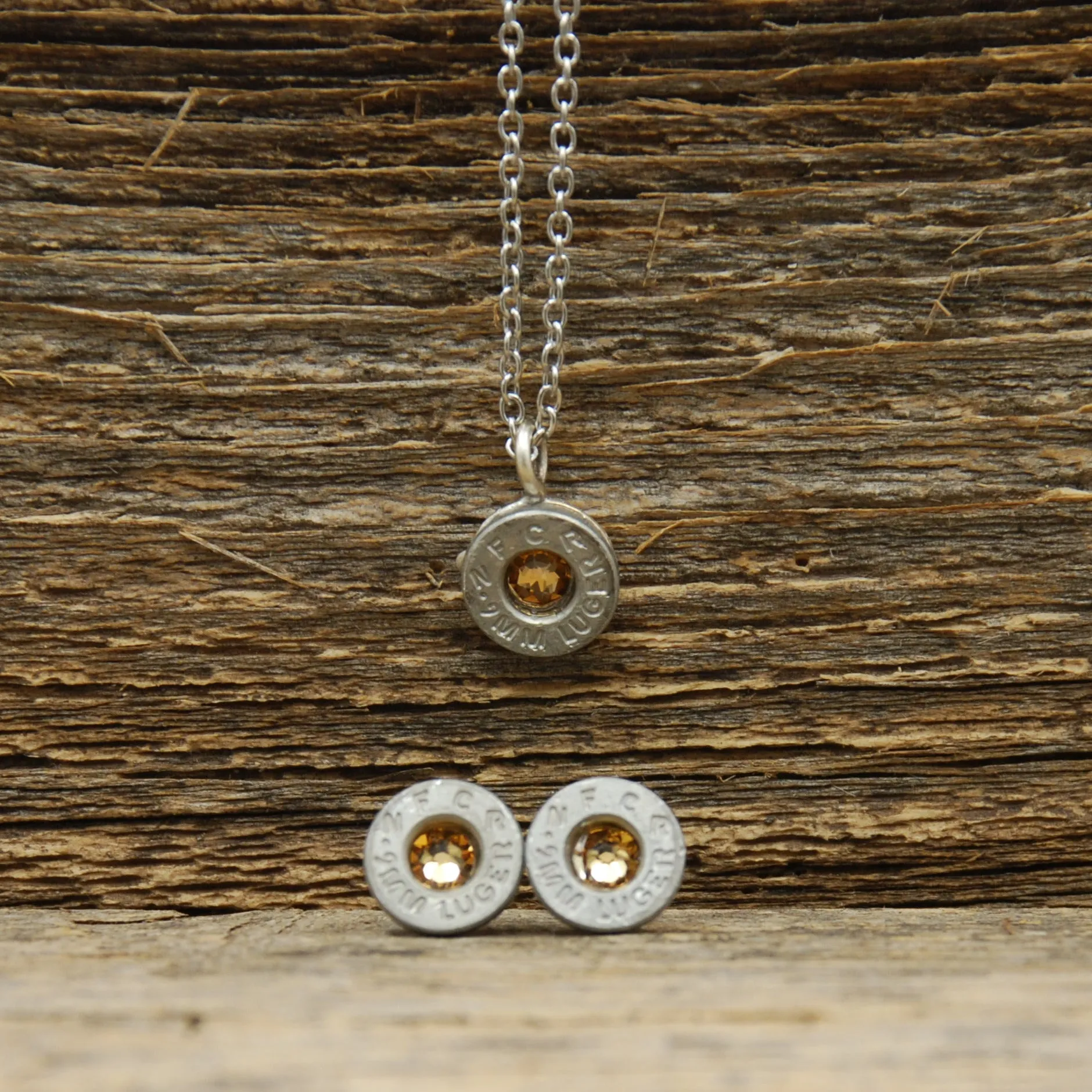 Birthstone Necklace & Earring Set - Pretty Hunter