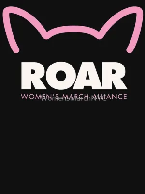 Black & Pink Cat Roar Hoodie