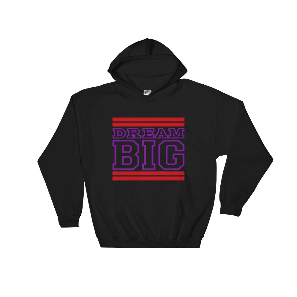 Black Red and Purple Hooded Sweatshirt