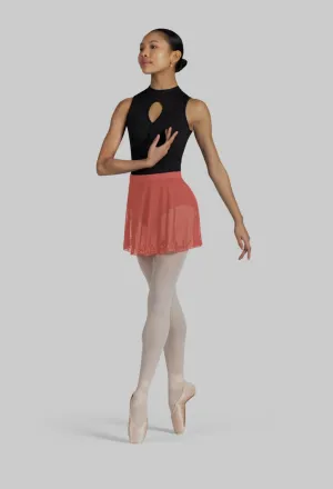 Bloch Hana Ladies Coral Mesh Embroidered Skirt