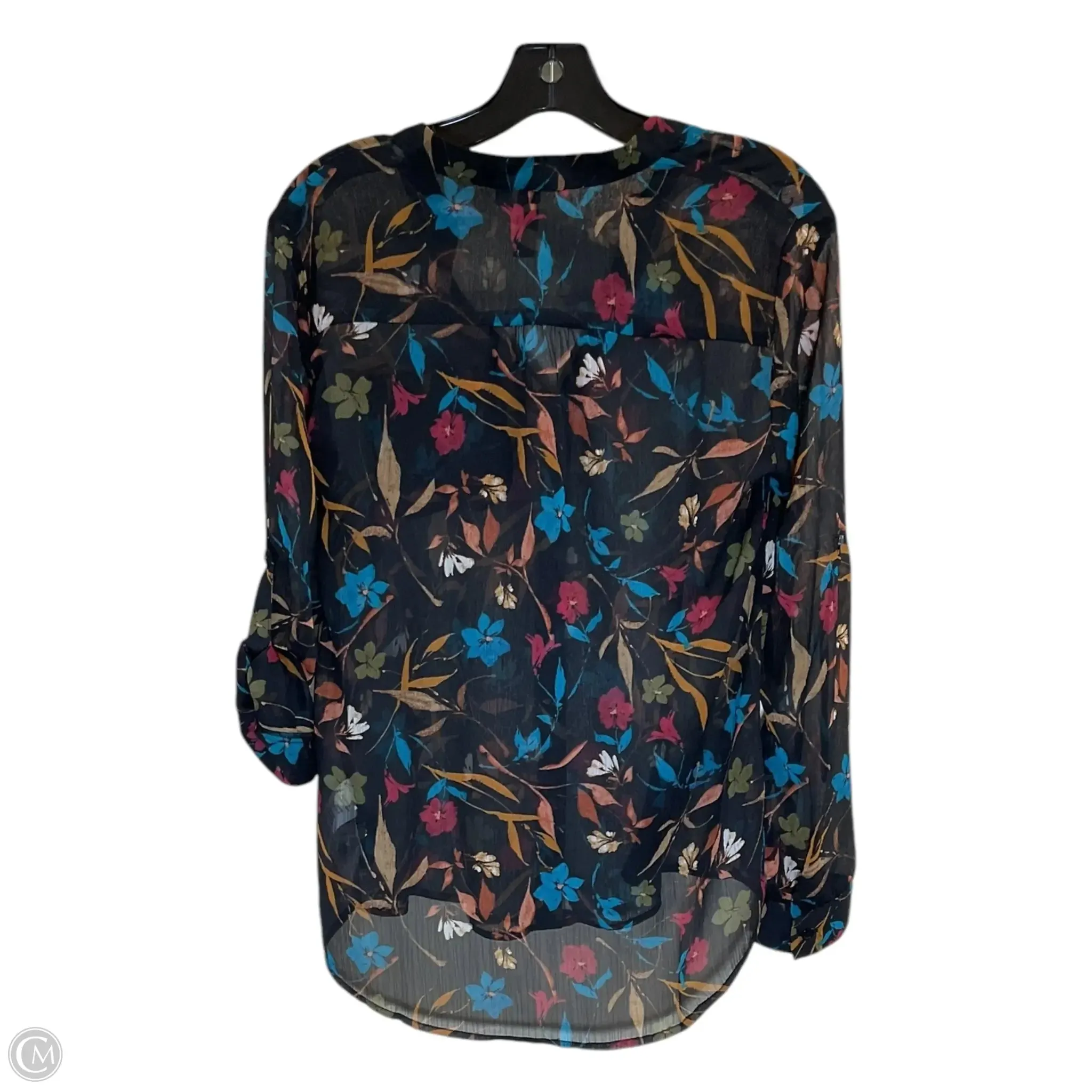 Blouse Long Sleeve By Kut In Black, Size: S