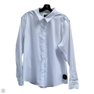 Blouse Long Sleeve By Liz Claiborne In White, Size: Xl