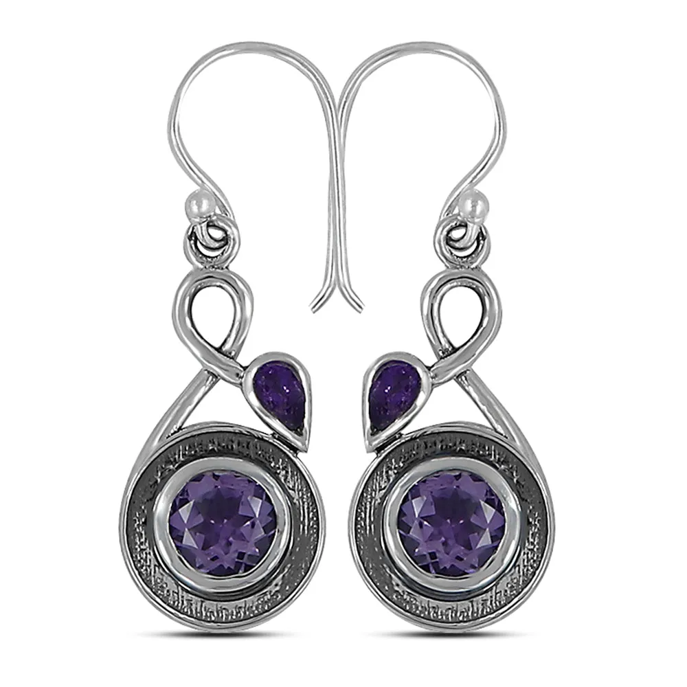 Blue Silver Earrings