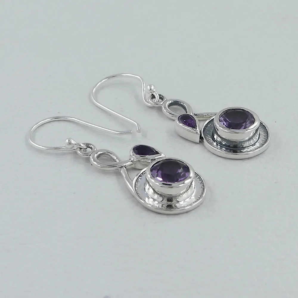 Blue Silver Earrings