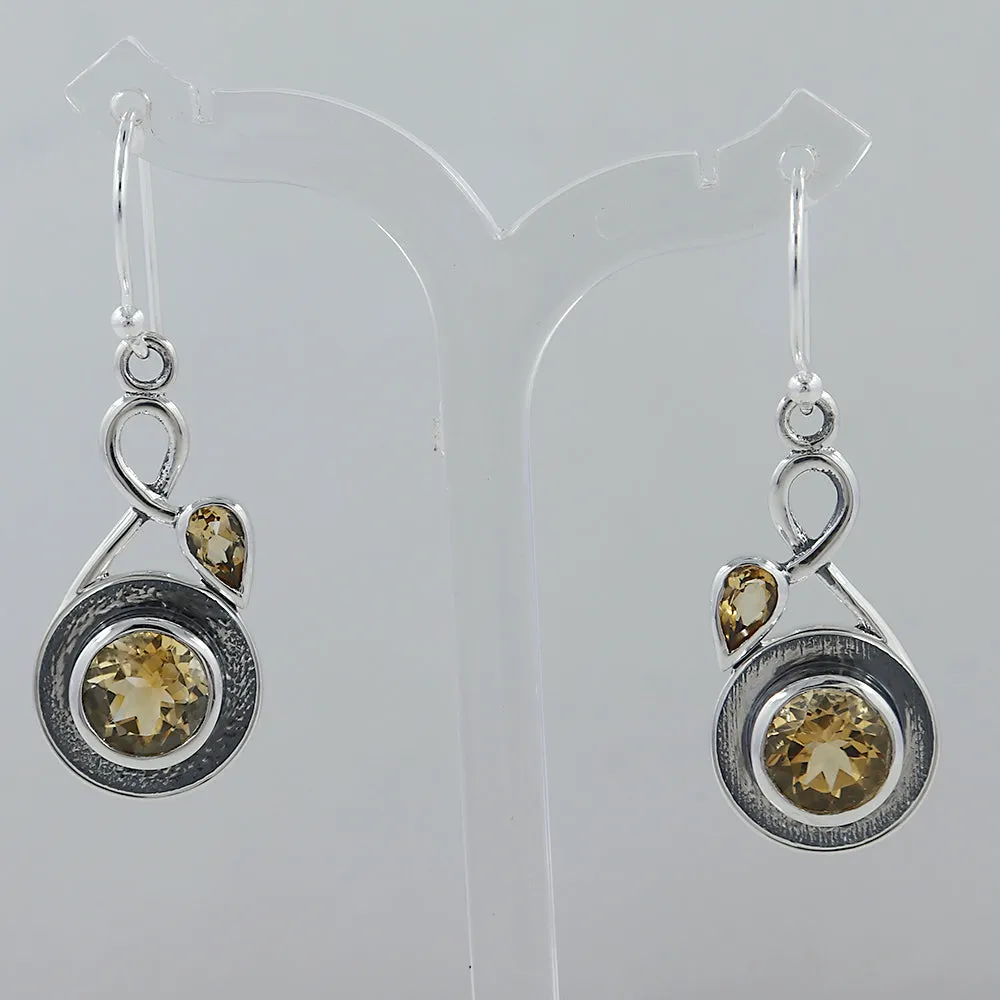 Blue Silver Earrings