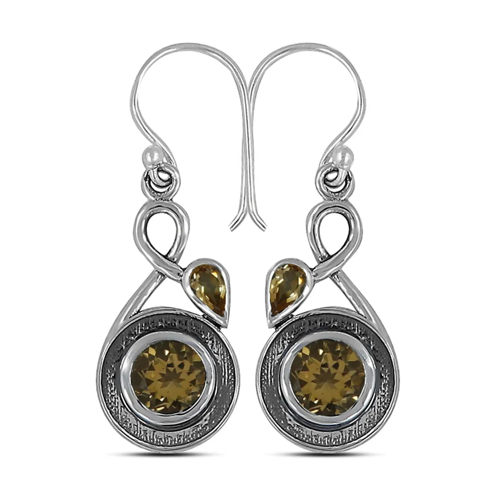Blue Silver Earrings