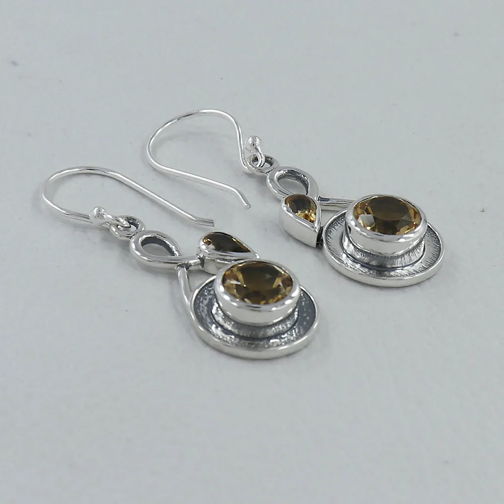 Blue Silver Earrings