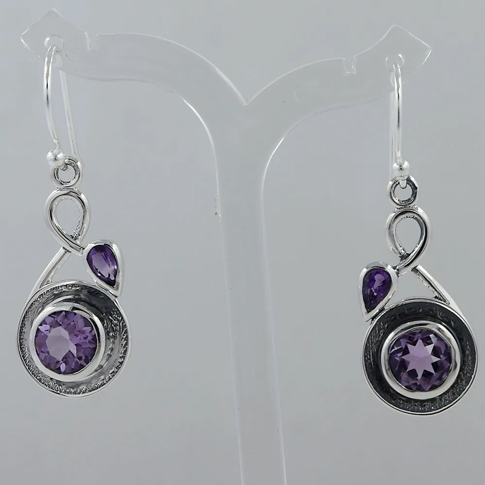 Blue Silver Earrings
