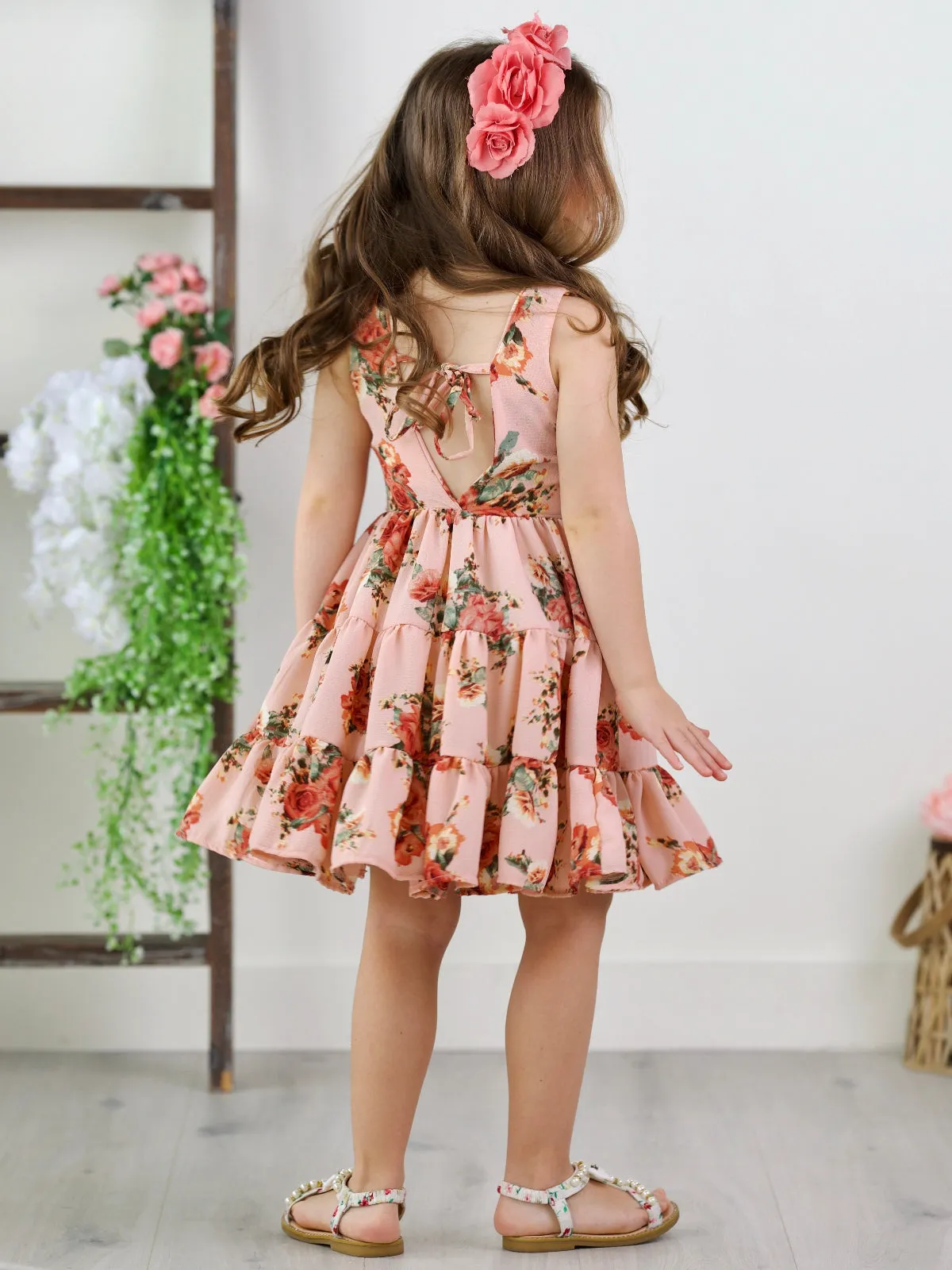 Boho Blossom Tank Tiered Dress