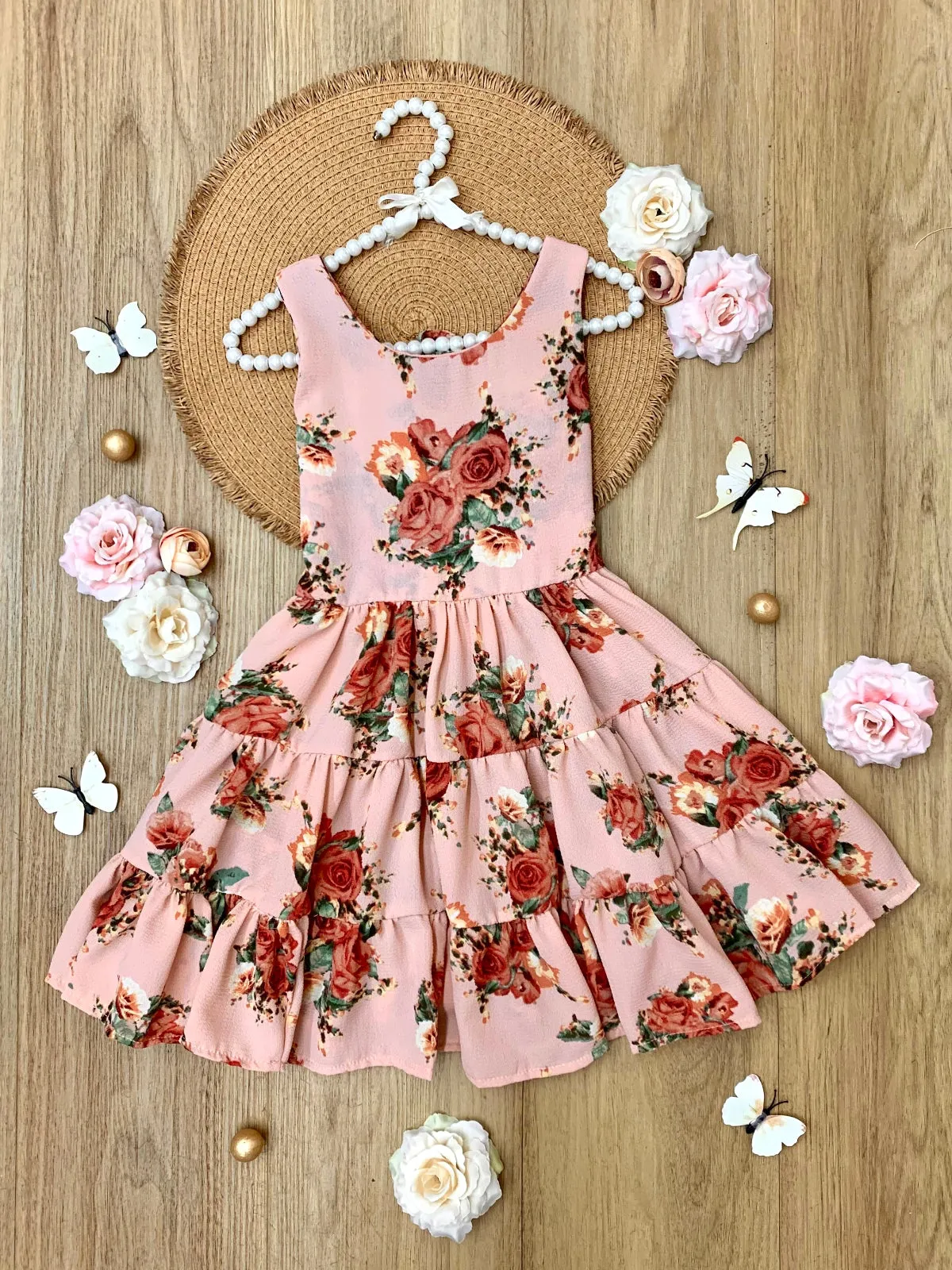 Boho Blossom Tank Tiered Dress
