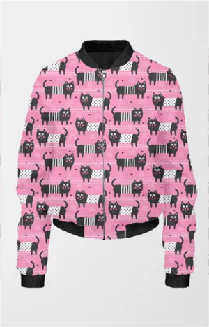 Bomber Jacket (Women) - Rosie Posie Kitty