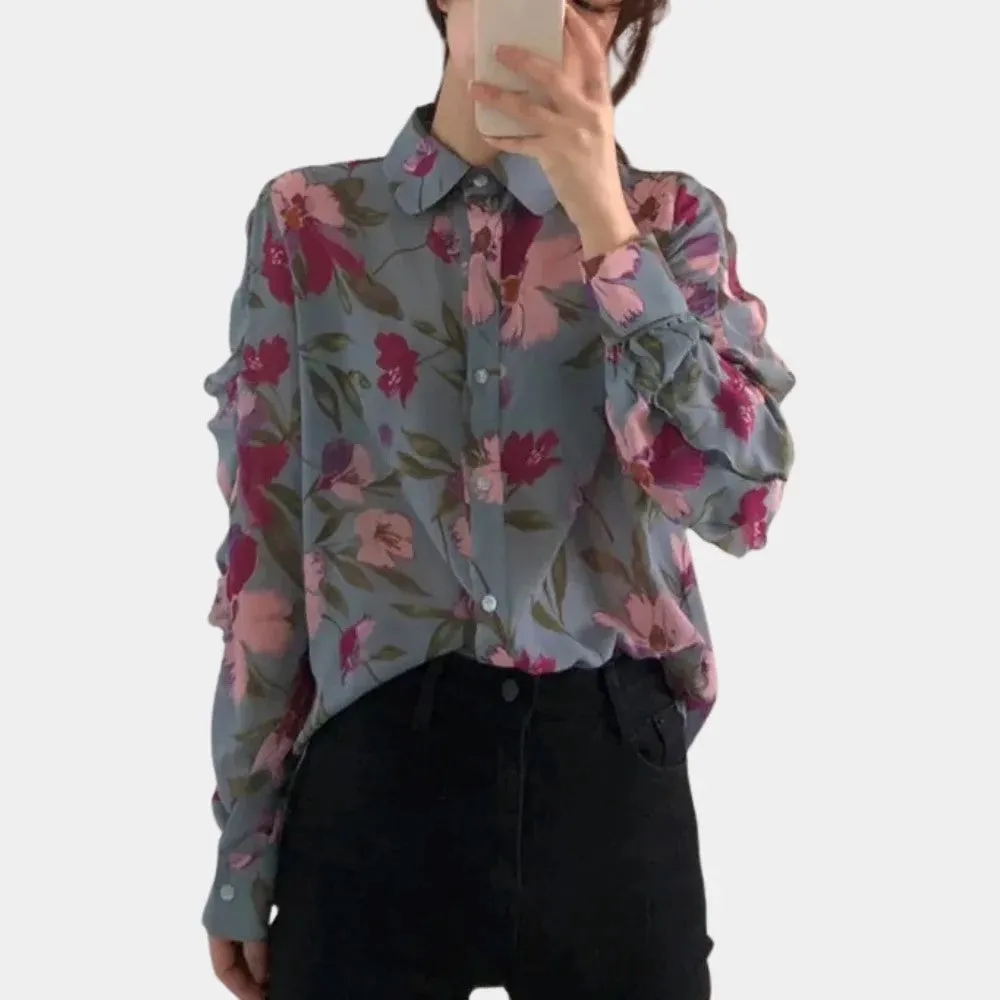 Brittana® | Floral Women'S Blouse Chic Unique Print Ideal For Every Day