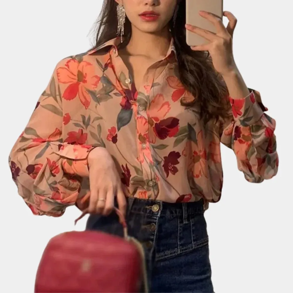 Brittana® | Floral Women'S Blouse Chic Unique Print Ideal For Every Day