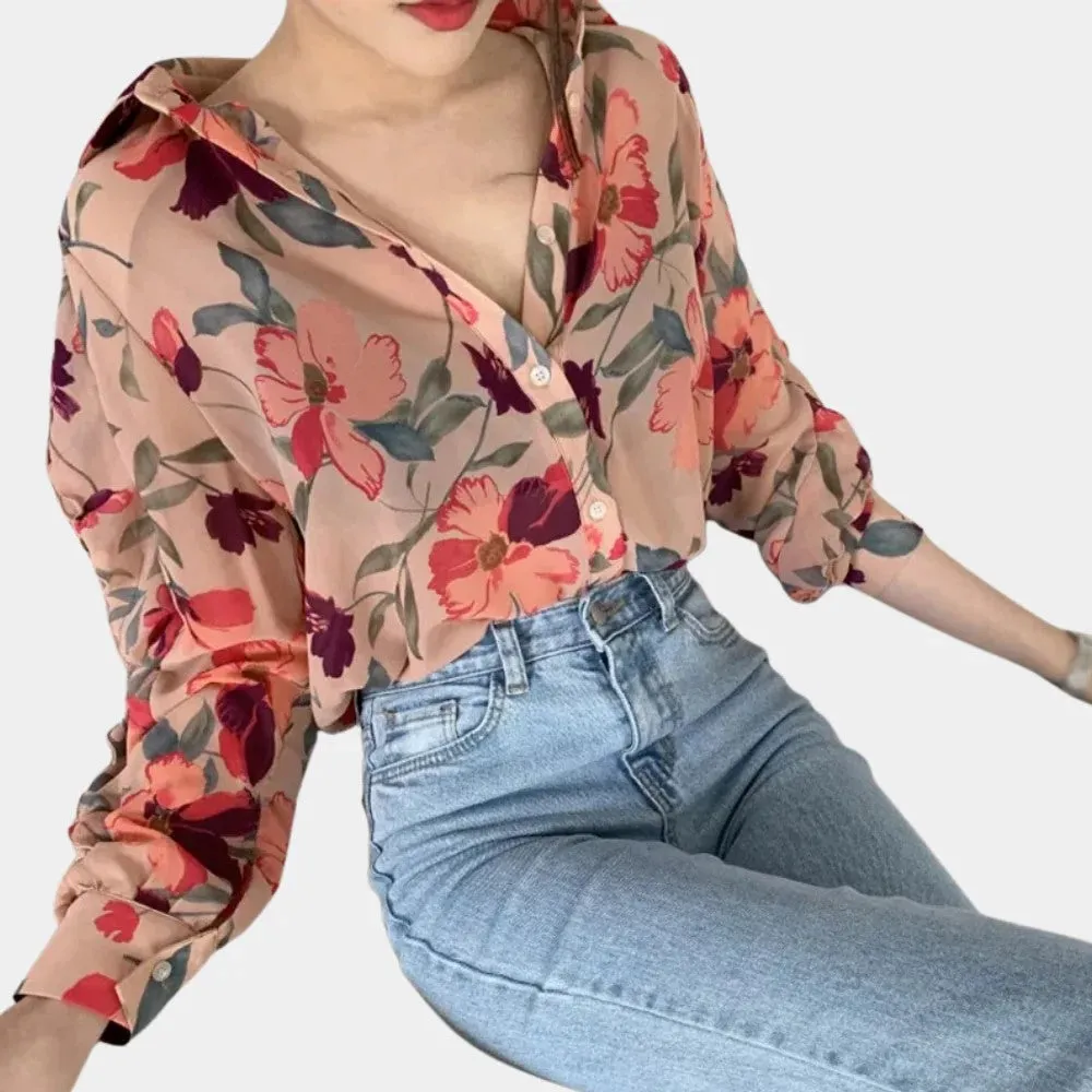 Brittana® | Floral Women'S Blouse Chic Unique Print Ideal For Every Day