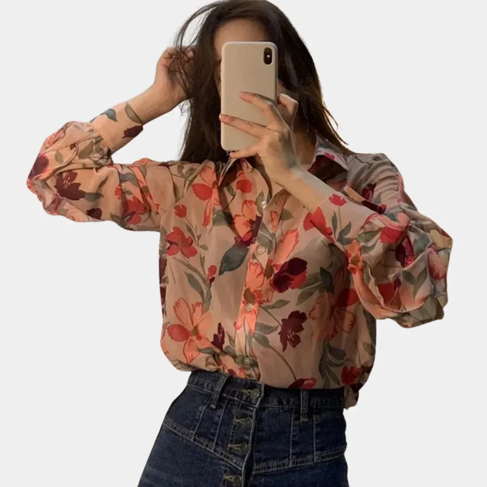 Brittana® | Floral Women'S Blouse Chic Unique Print Ideal For Every Day