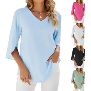 Buannsa® | Unique V-Neck Blouse