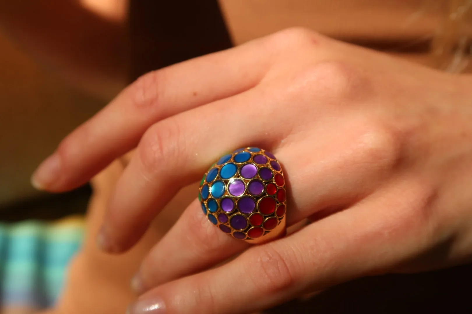 Bubble Mother of Pearl Ring