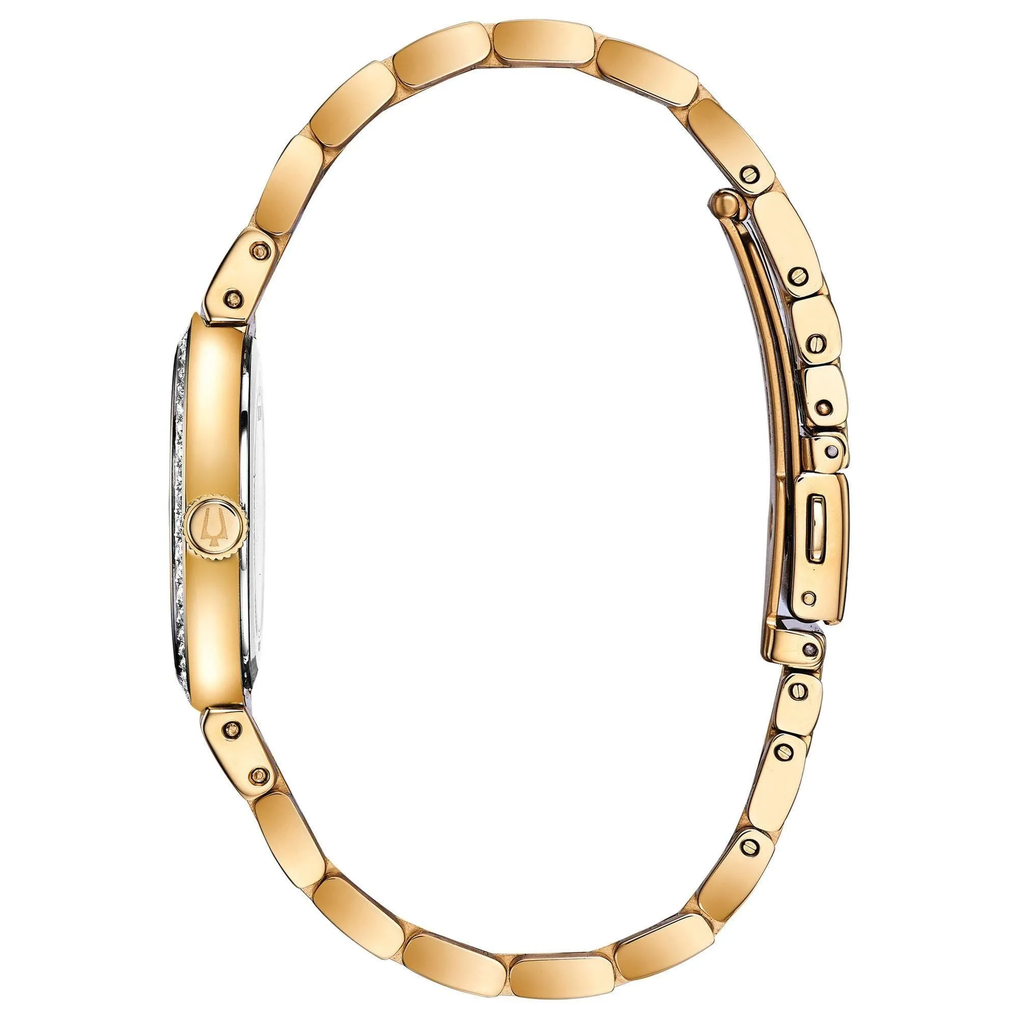 Bulova Ladies' Crystal Watch and Bolo Bracelet Gift Set 98X122