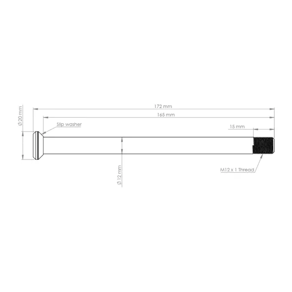 Burgtec Specialized Rear Axles 12mm x 172mm