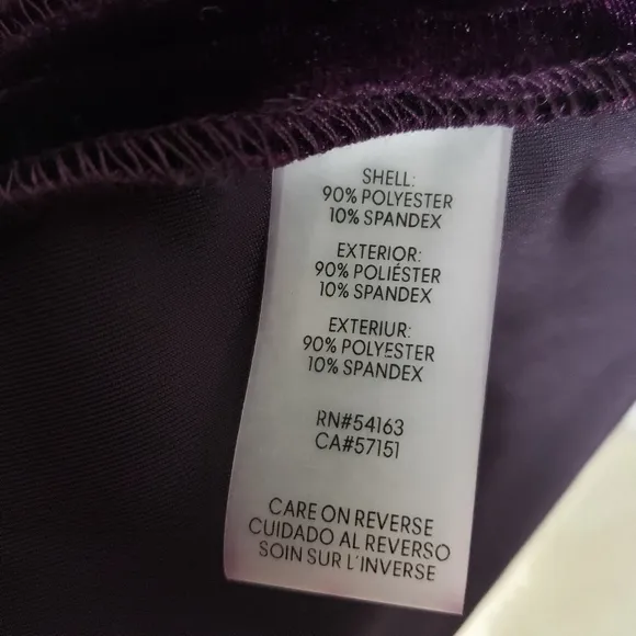 Calvin Klein Women's Purple Velvet Embellished Dress 2
