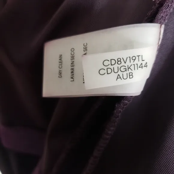 Calvin Klein Women's Purple Velvet Embellished Dress 2