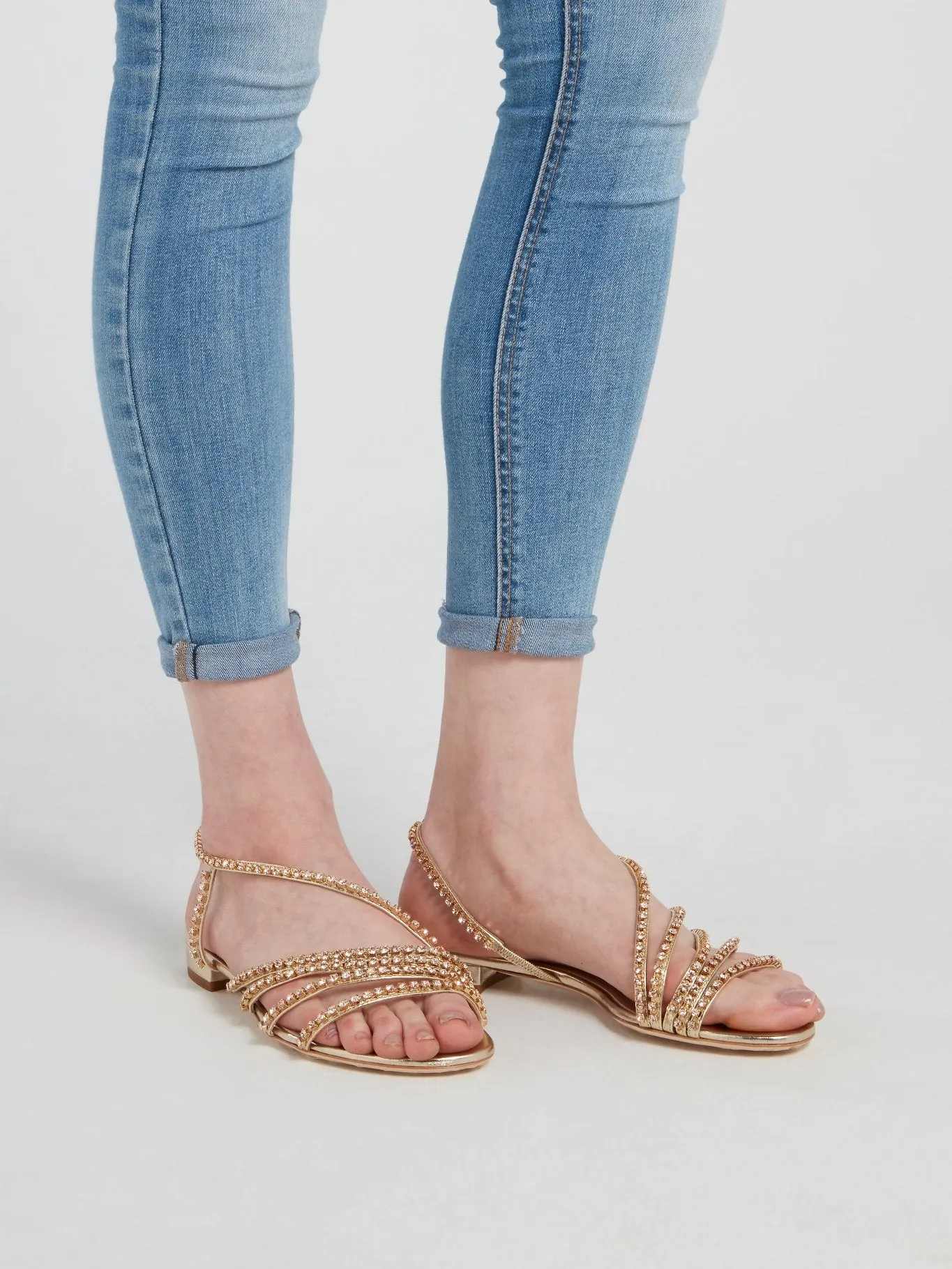 Camila Embellished Flat Sandals
