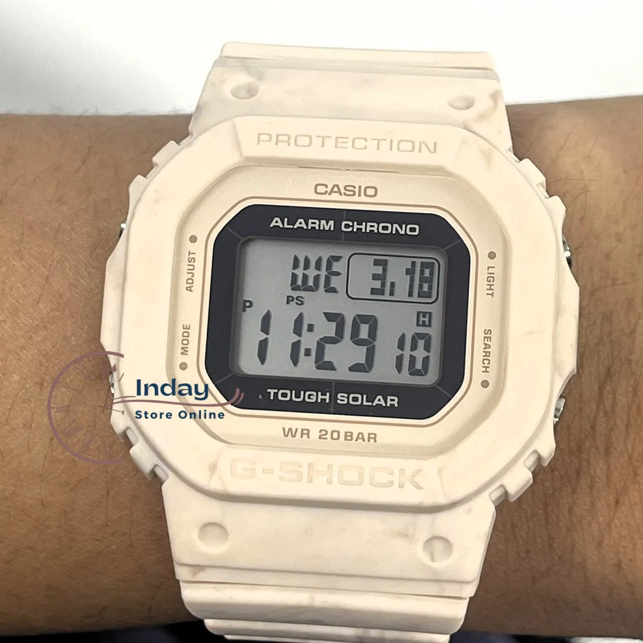 Casio G-Shock Women's Watch GMS-S5600RT-4 Resin Band Mineral Glass Shock Resistant Tough Solar