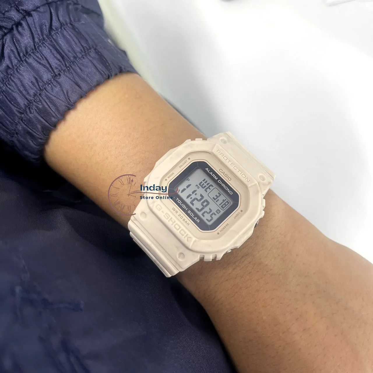 Casio G-Shock Women's Watch GMS-S5600RT-4 Resin Band Mineral Glass Shock Resistant Tough Solar
