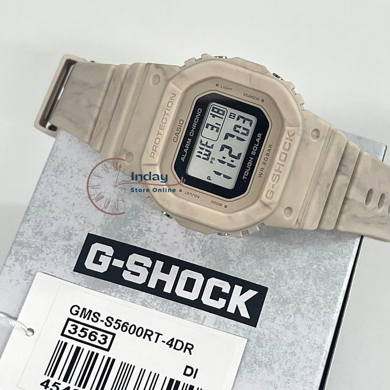 Casio G-Shock Women's Watch GMS-S5600RT-4 Resin Band Mineral Glass Shock Resistant Tough Solar