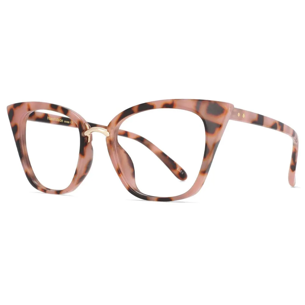Cat Eye Anti Blue Light Ladies Computer Glasses Decorative Spectacle Frame