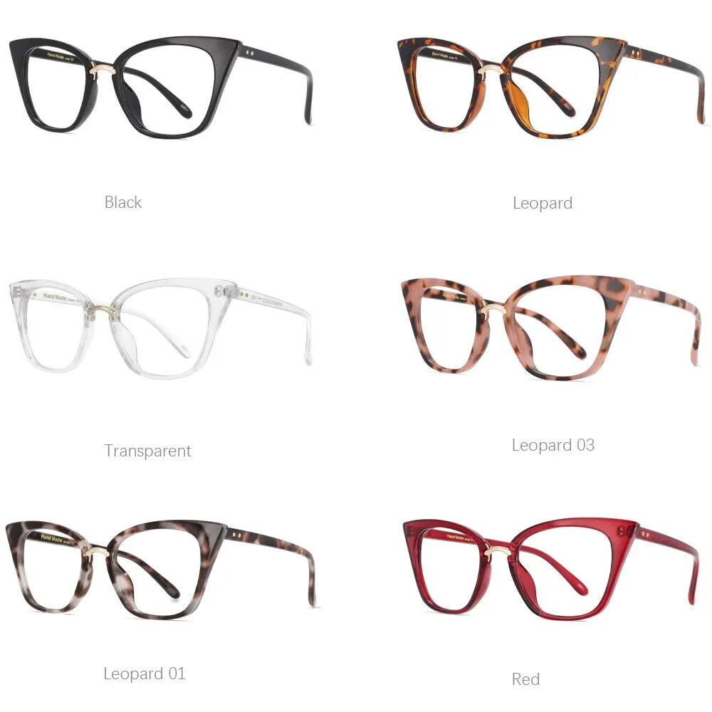Cat Eye Anti Blue Light Ladies Computer Glasses Decorative Spectacle Frame