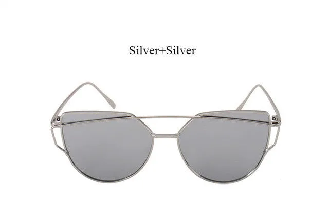 Cat Eye Mirror Sunglasses