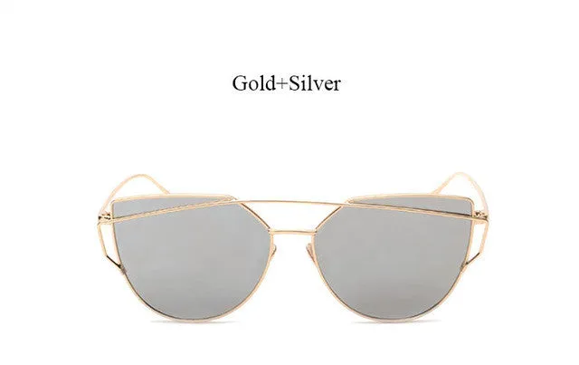 Cat Eye Mirror Sunglasses