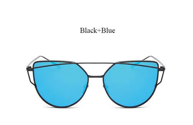 Cat Eye Mirror Sunglasses