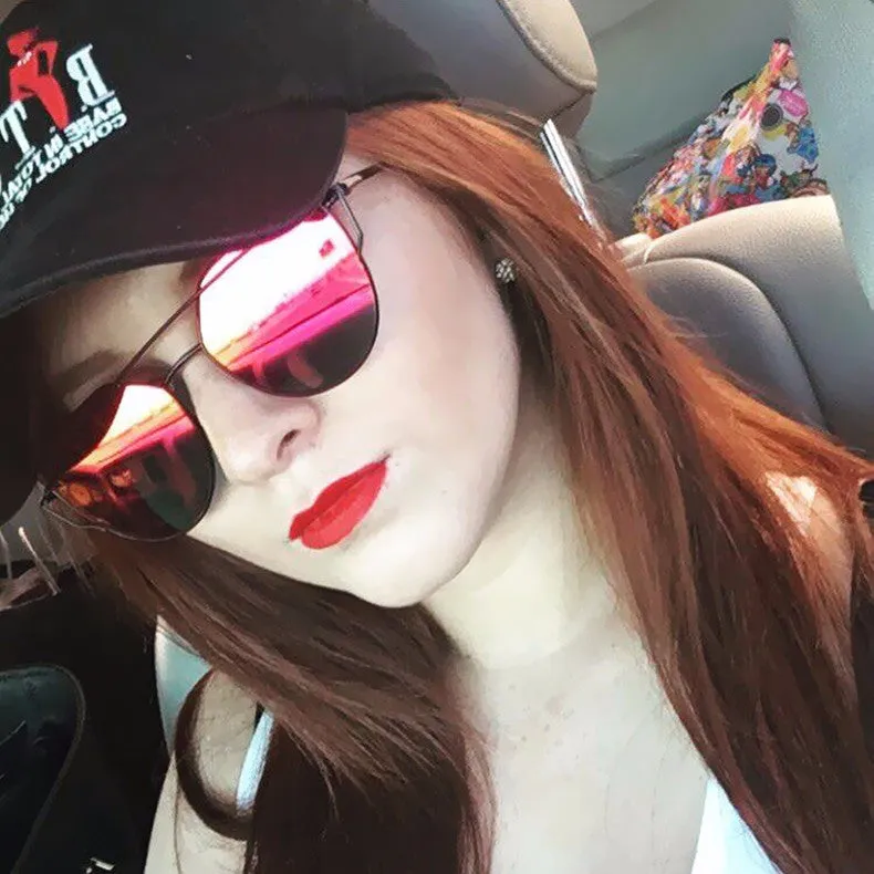 Cat Eye Mirror Sunglasses