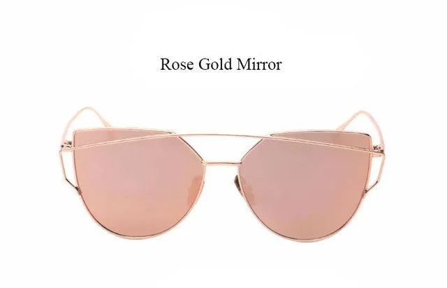 Cat Eye Mirror Sunglasses