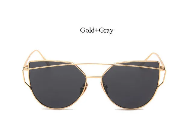 Cat Eye Mirror Sunglasses