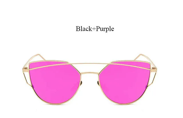 Cat Eye Mirror Sunglasses