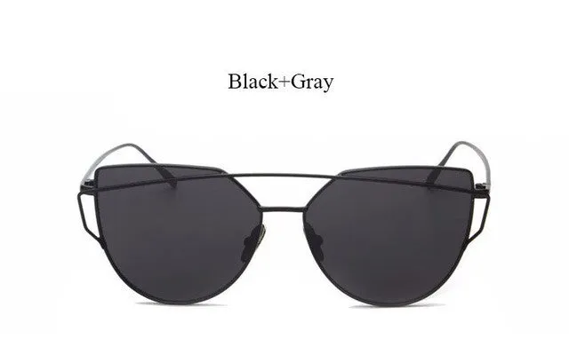 Cat Eye Mirror Sunglasses