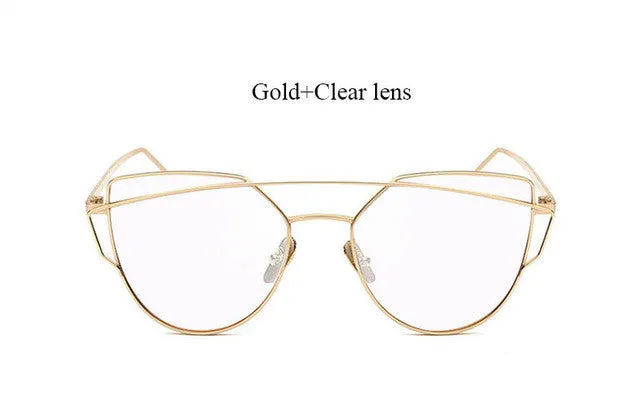 Cat Eye Mirror Sunglasses