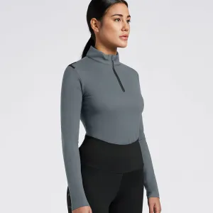 Cavalleria Toscana Jersey Fleece Half Zip Long Sleeve Turtleneck Shirt