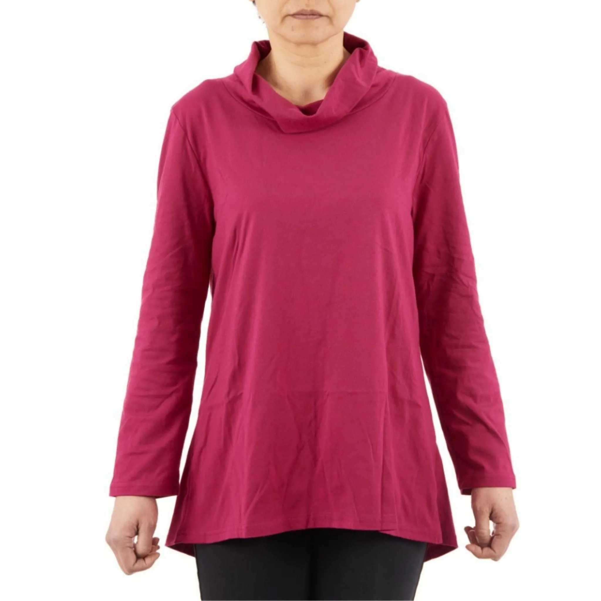 CC Women's Eliana Long Sleeve Cowl Neck Top