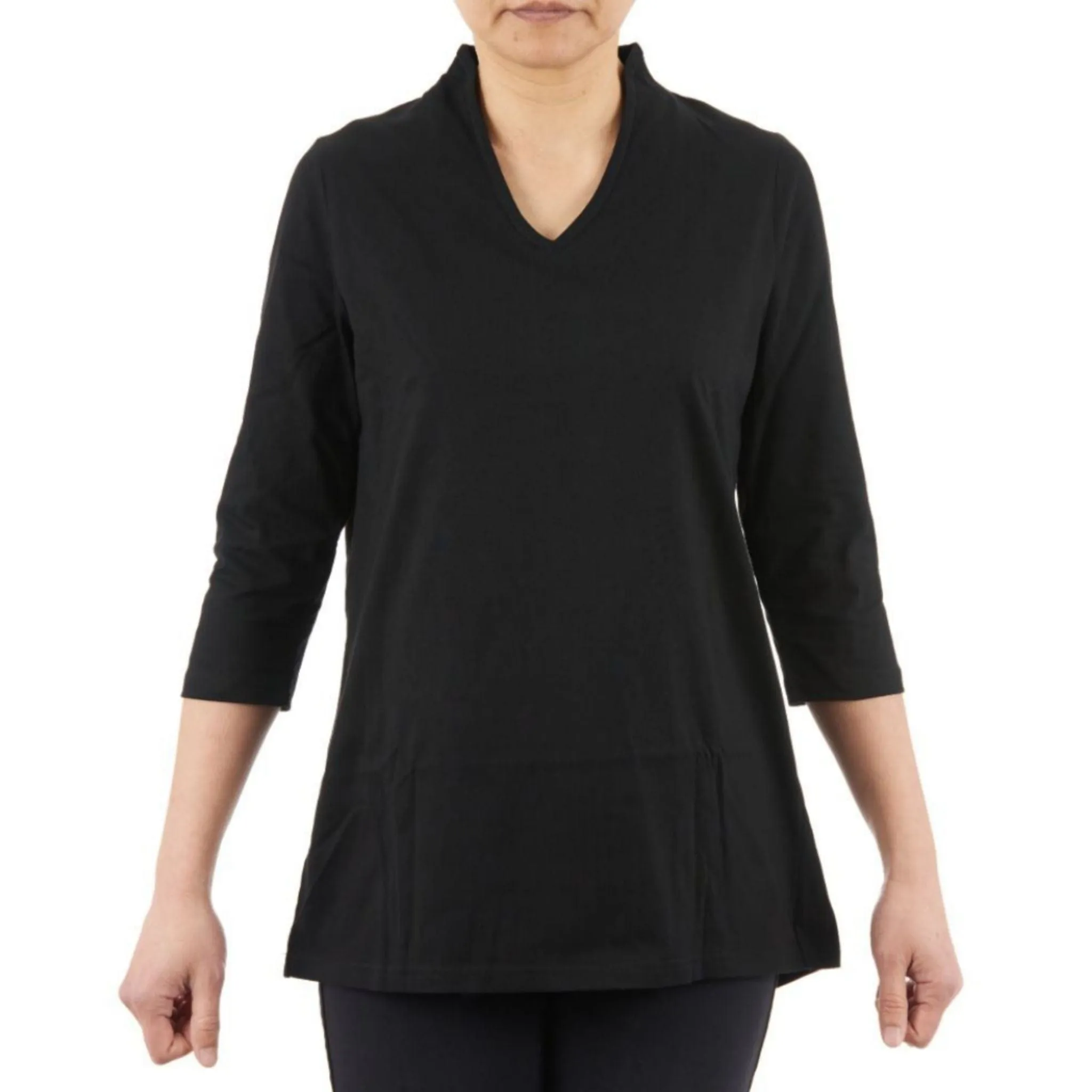 CC Women's Elizabeth 3/4 Sleeve V-Neck Top