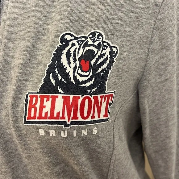 Champion Belmont Bruins Cotton/Spandex Women's Half-zip Sweater, Sz. L.