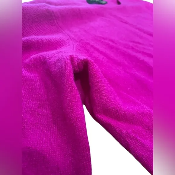 Charter Club Women's 100% Cashmere Crewneck Magenta Fuchsia Sweater- Large