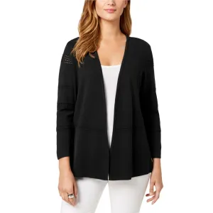 Charter Club Women's Petite Eyelet Trim Cardigan Sweater
