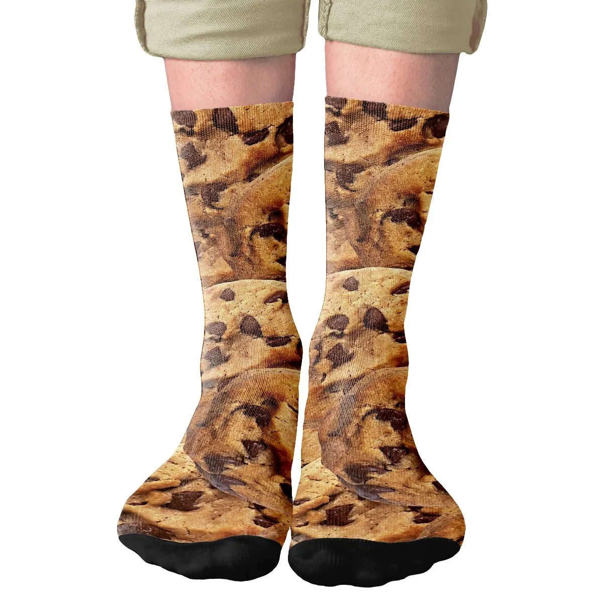 Chocolate Chip Cookies Adult Crew Socks